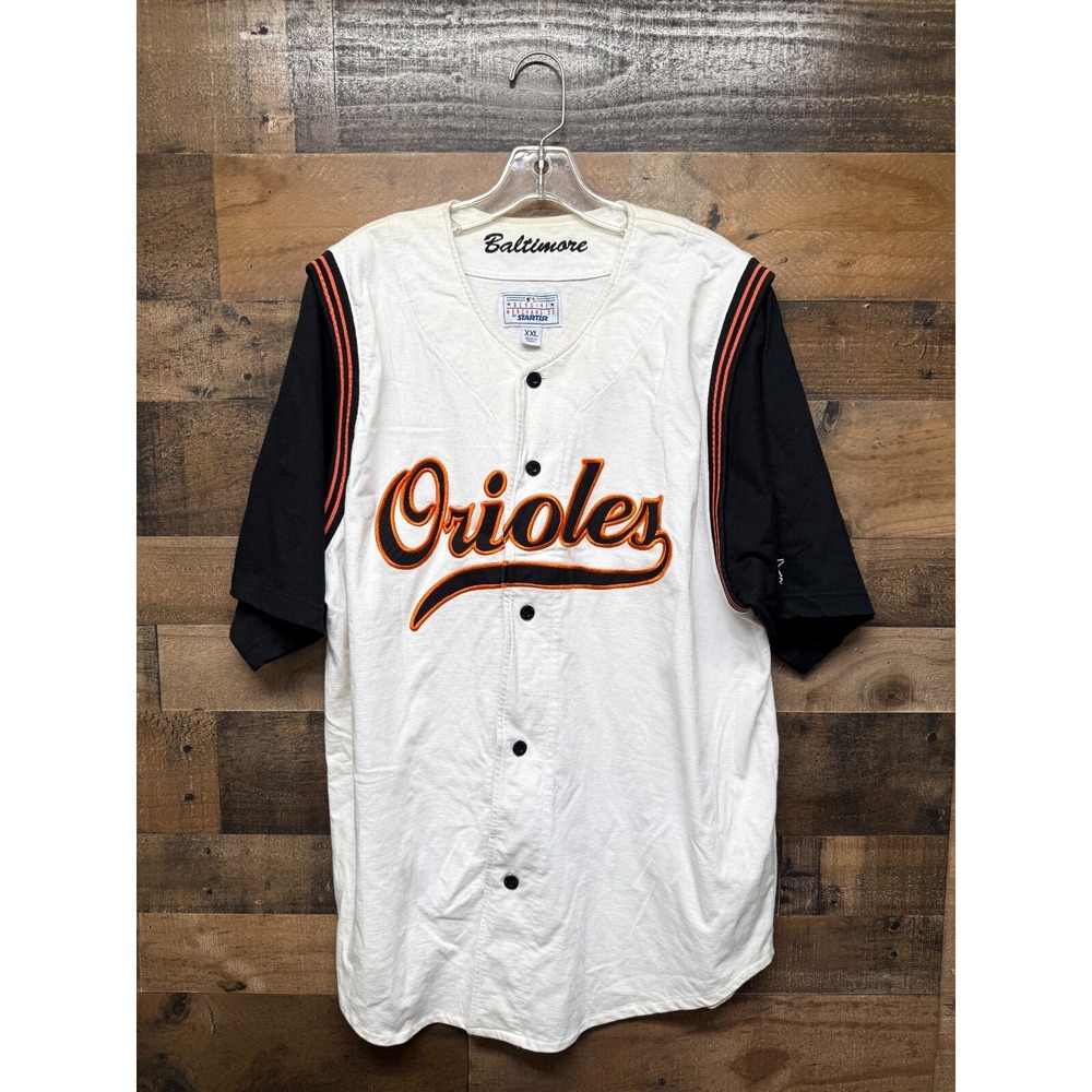 Baltimore Orioles Jersey Men's 2XL‎ White Black Genuine Merchandise MLB Baseball